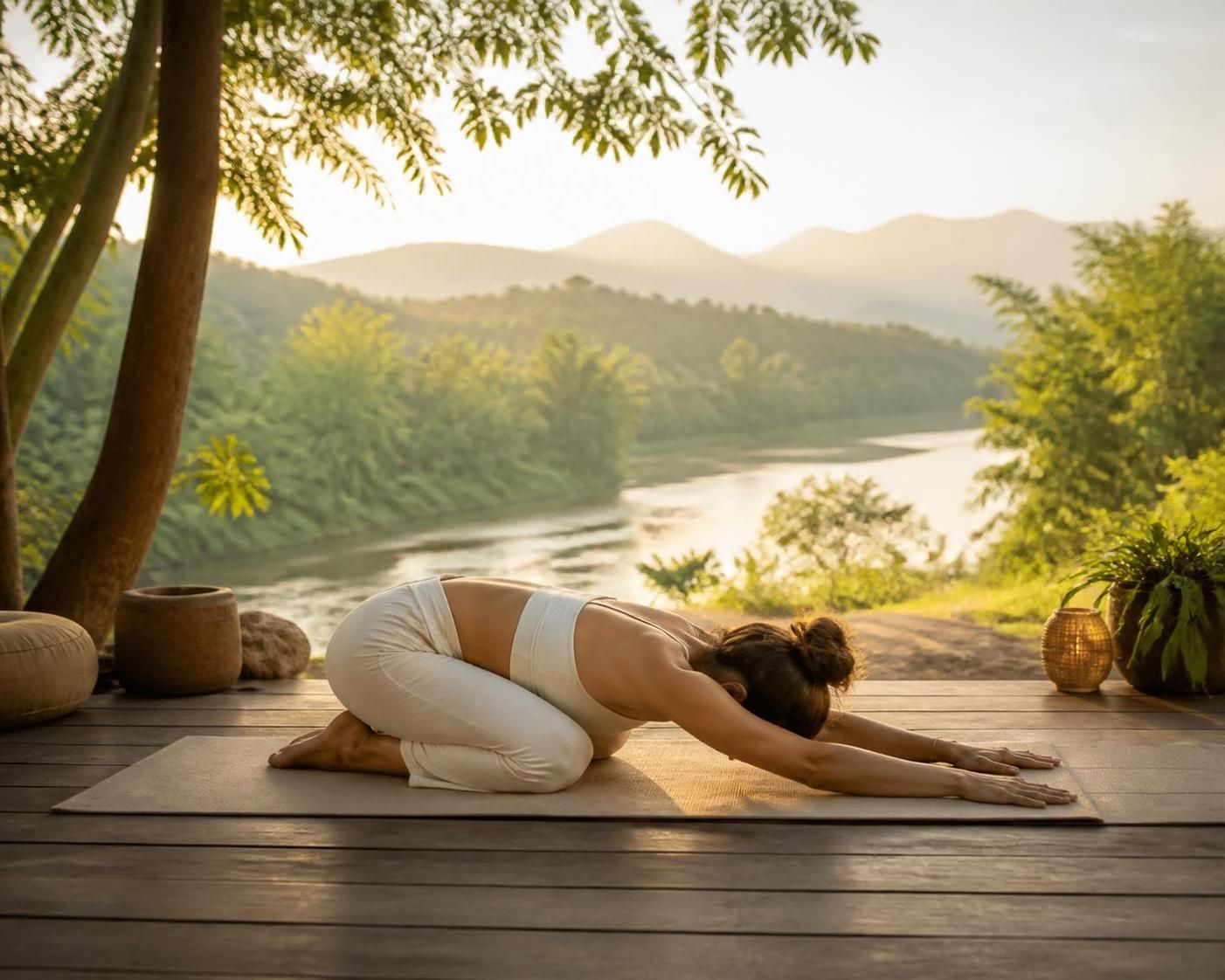 explorez les bienfaits apaisants des postures de yin yoga pour favoriser la relaxation profonde et le bien-être corporel et mental.