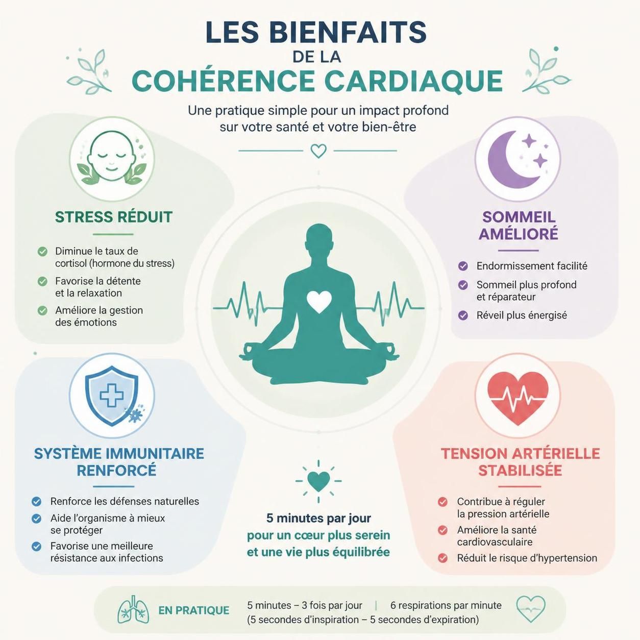 découvrez les bienfaits de la cohérence cardiaque et apprenez des exercices simples à pratiquer au quotidien pour améliorer votre bien-être et réduire le stress.
