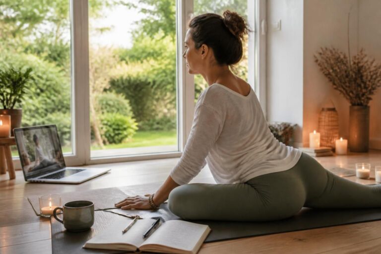 découvrez notre formation de yin yoga en ligne pour débutants et pratiquants avancés, et apprenez à progresser en toute sérénité grâce à des cours guidés et accessibles à votre rythme.