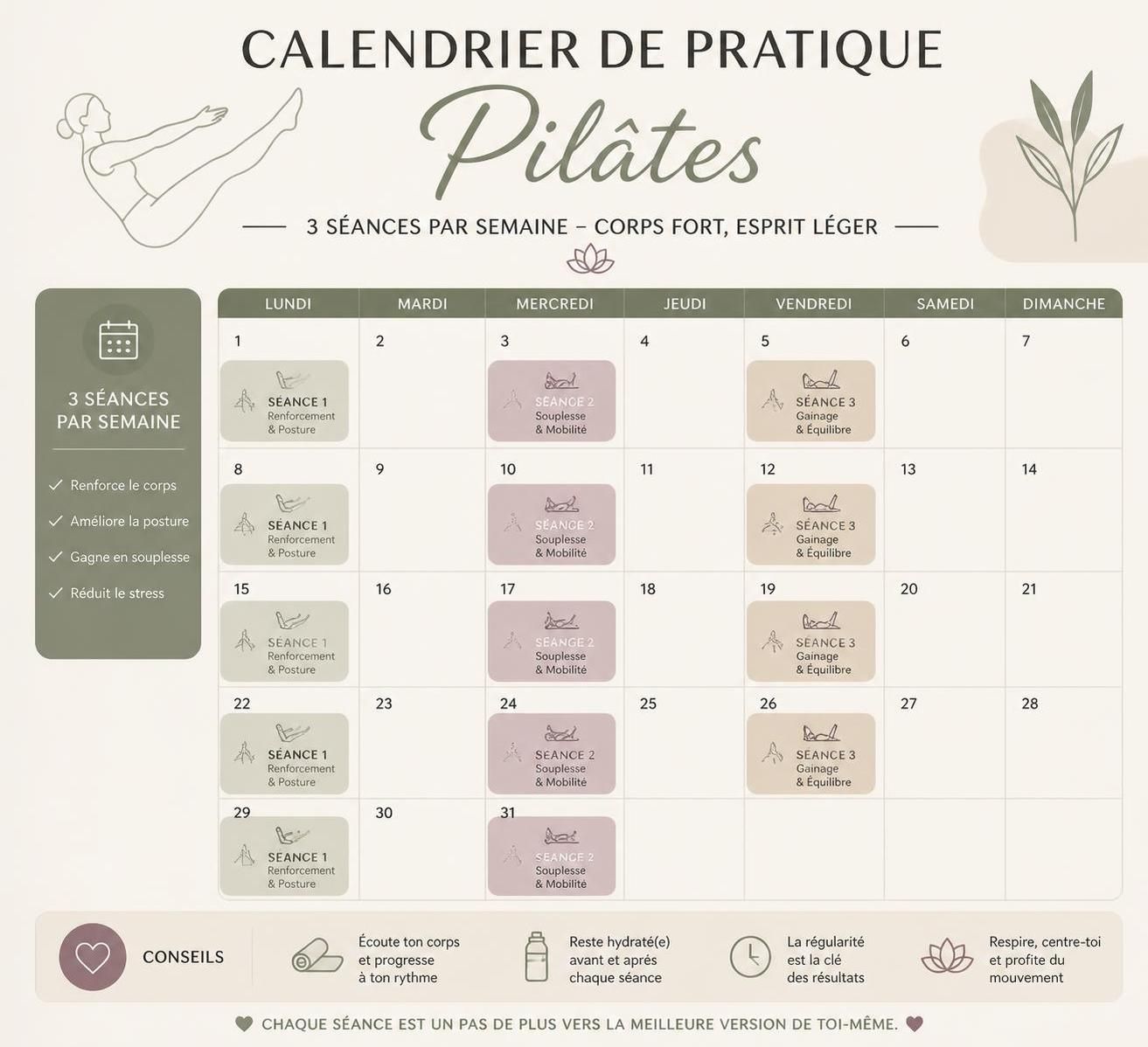 découvrez comment choisir la séance de pilates idéale pour débuter, avec des conseils adaptés à tous les niveaux pour bien démarrer votre pratique.