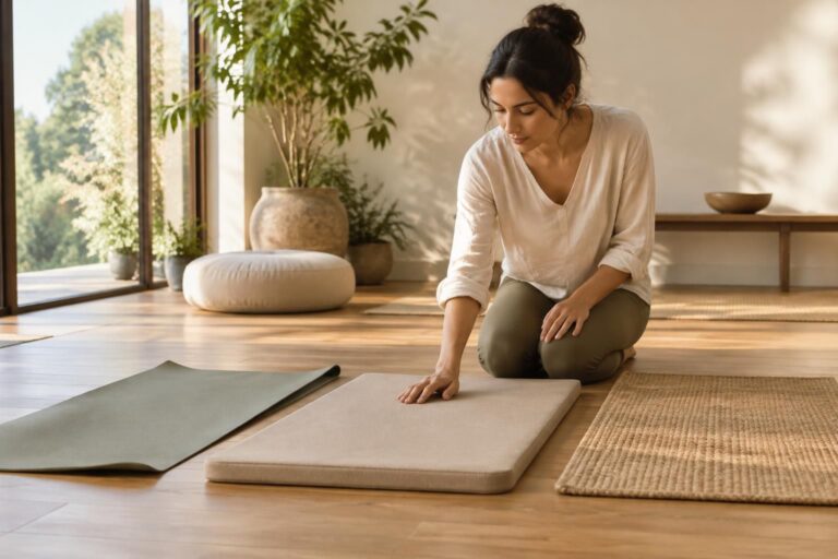 découvrez comment choisir un tapis de méditation adapté à votre pratique : confort, épaisseur, matière et adhérence pour méditer sereinement.