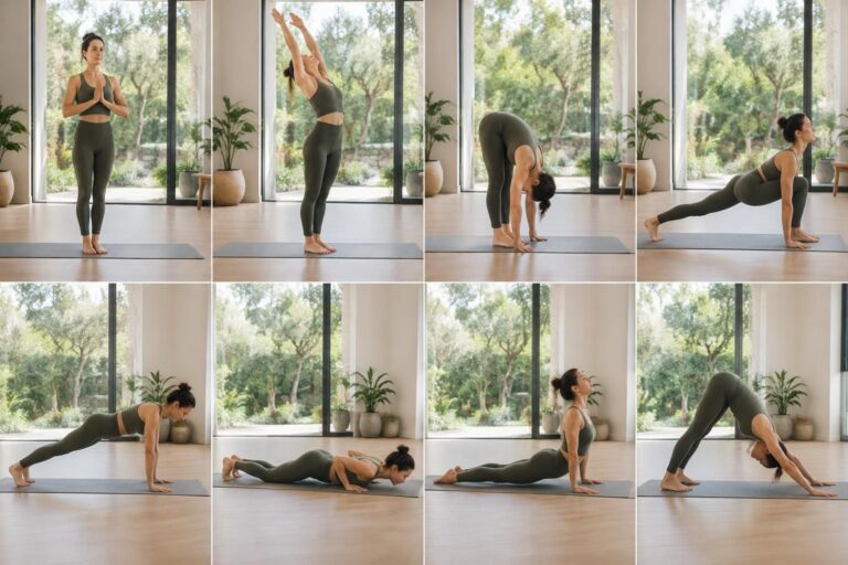 découvrez comment réaliser la salutation au soleil étape par étape : postures, respiration et conseils pour pratiquer cette séquence de yoga en toute sérénité.