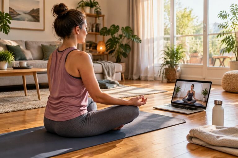 découvrez les bienfaits du yoga grâce à des cours vidéo accessibles aux débutants : détendez-vous, gagnez en souplesse et progressez à votre rythme.