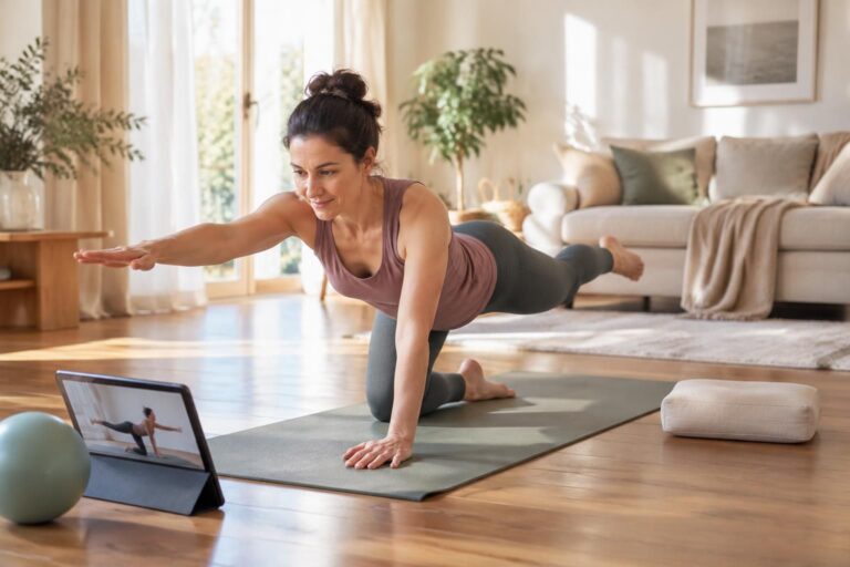 découvrez un cours de pilates débutant en ligne adapté à vos besoins, avec des exercices accessibles pour progresser à votre rythme et en toute confiance.